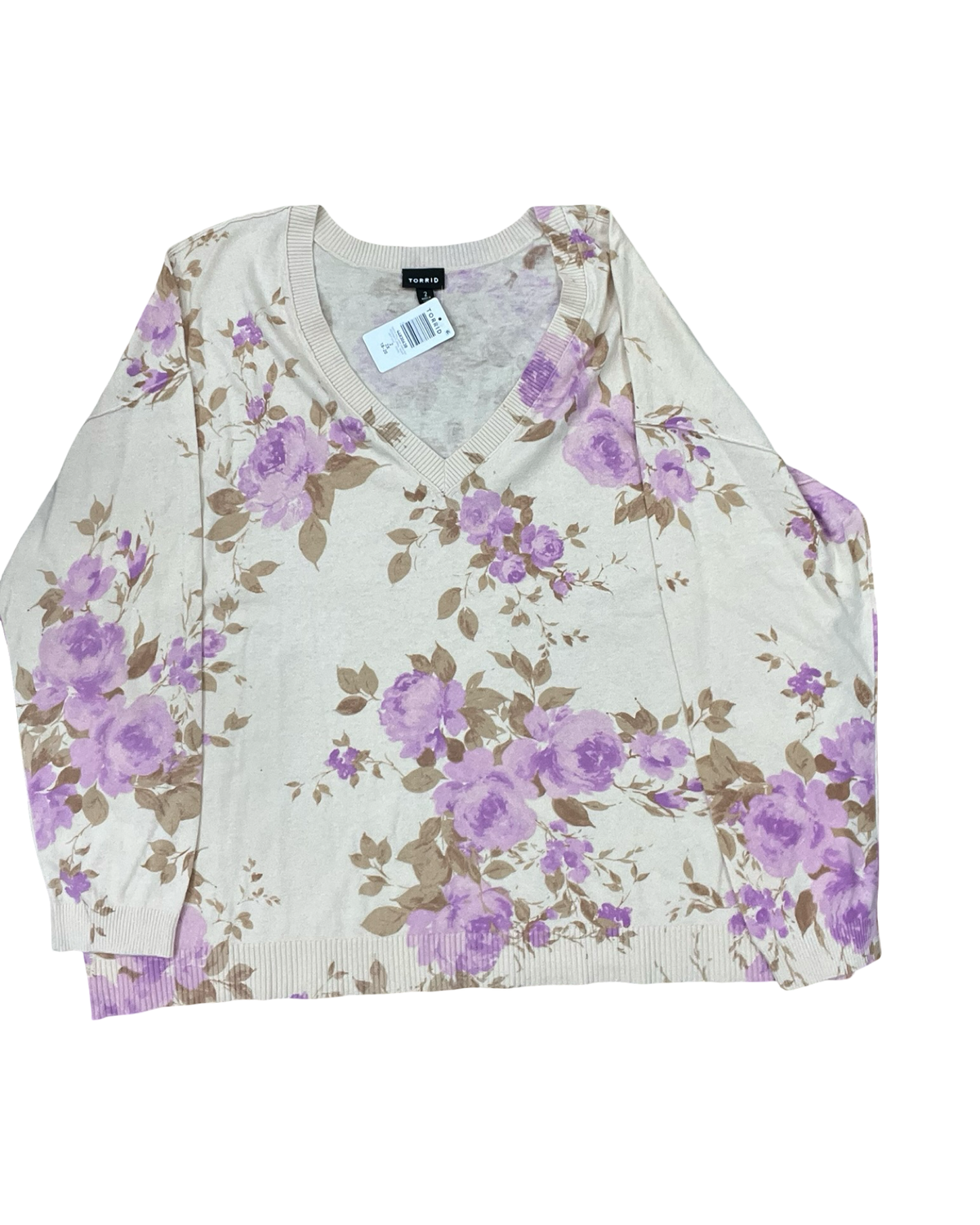 Sweater By Torrid In Tan, Size:2X