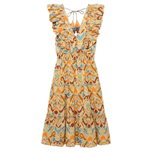 Ellie Midi Dress By Allison In Multi-colored, Size: M