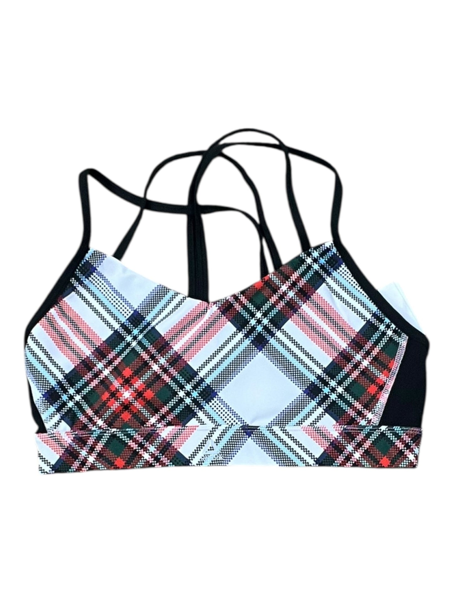 Athletic Bra By Reebok In Red & White, Size:M