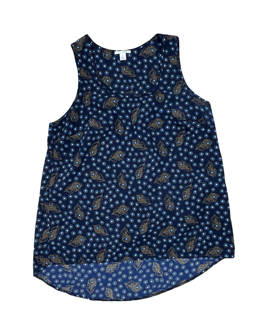 Top Sleeveless By Halogen In Blue, Size:S