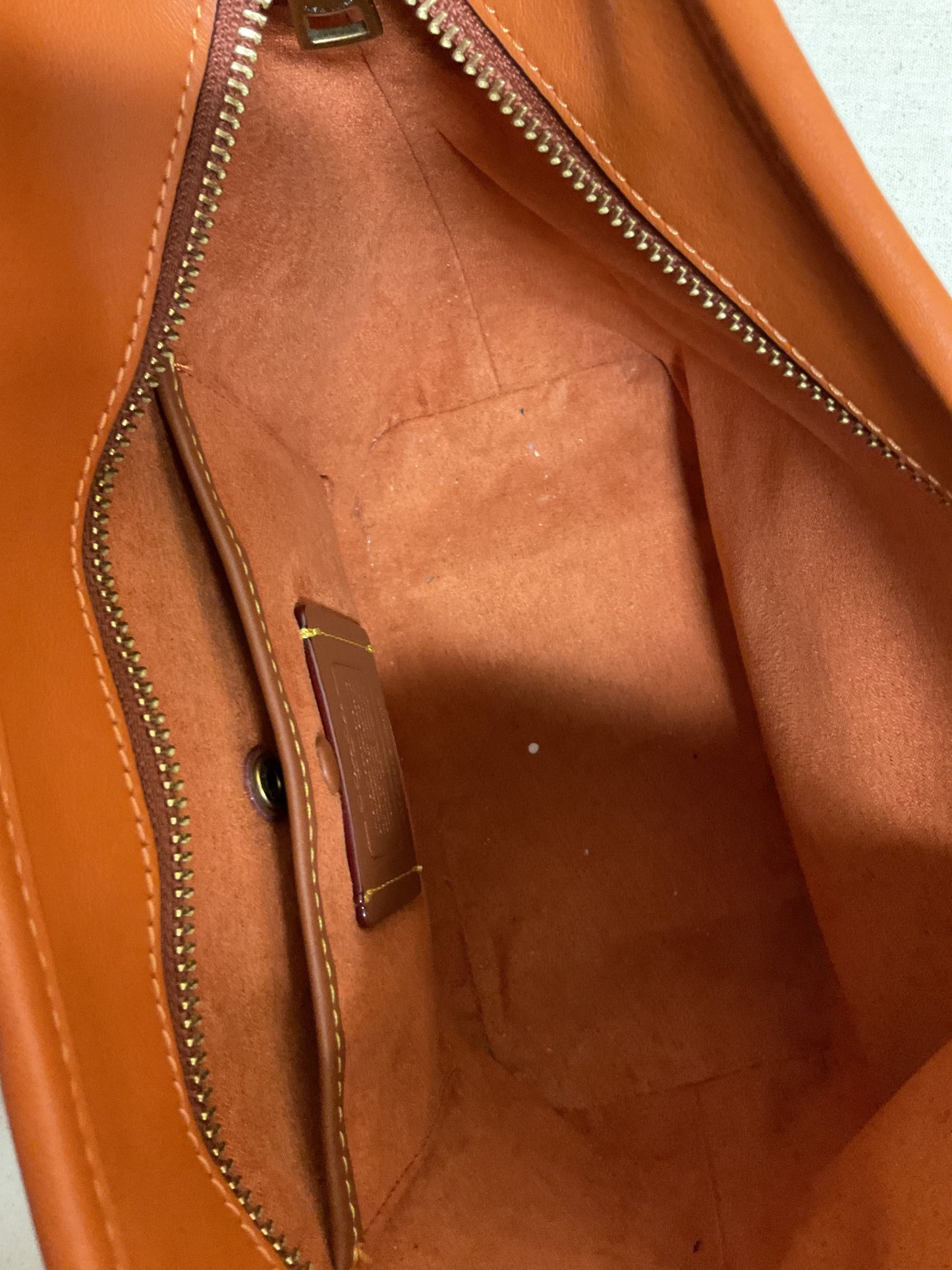 Handbag Designer By Coach In Orange, Size:Medium