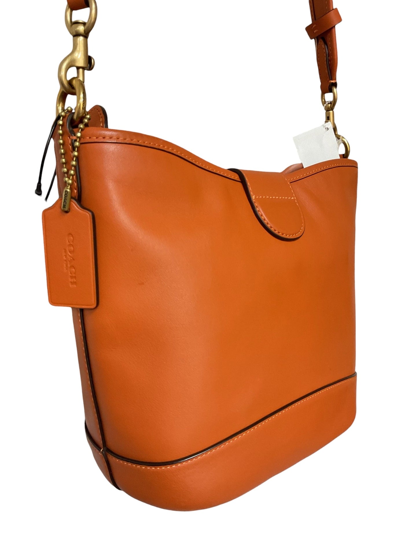 Handbag Designer By Coach In Orange, Size:Medium