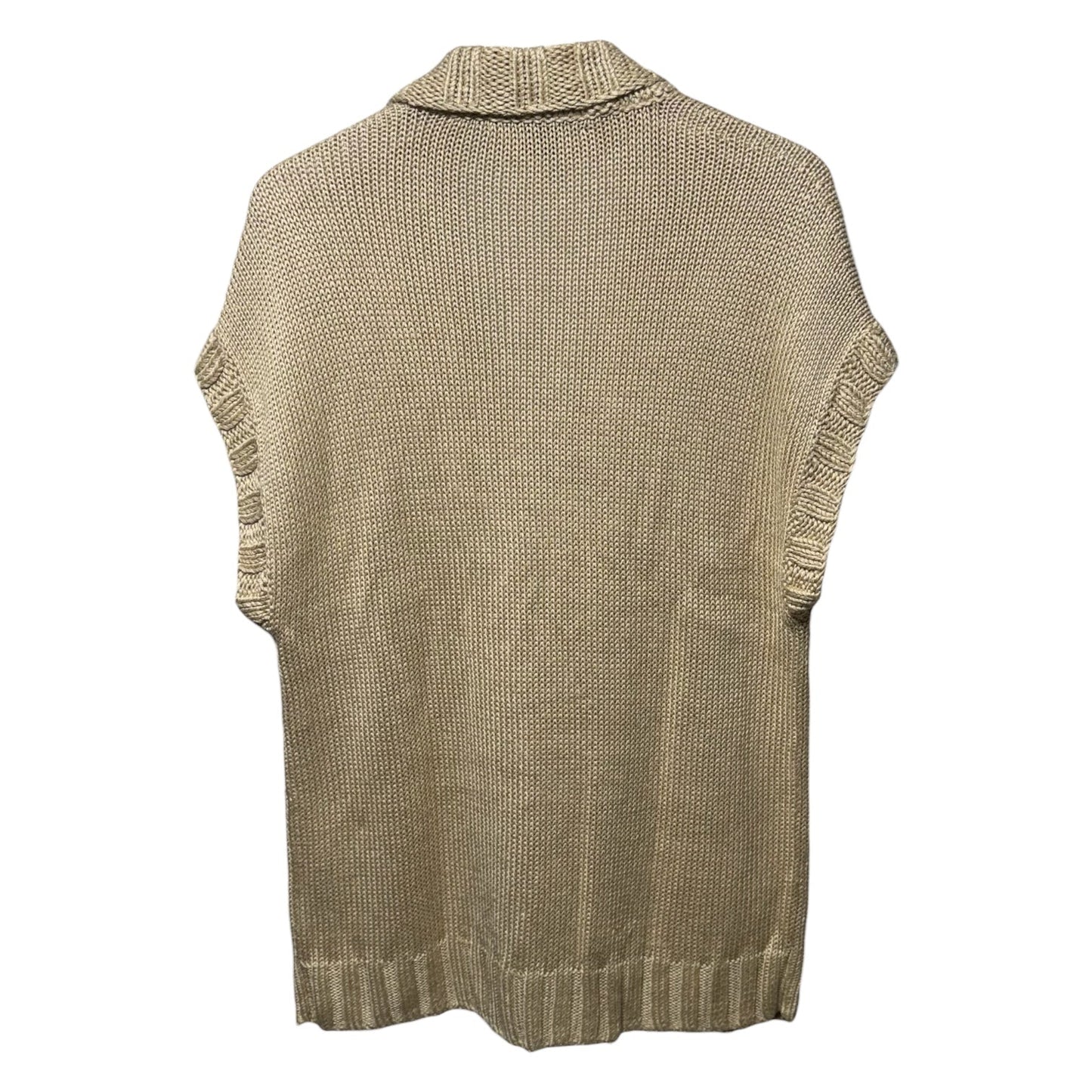 Silk linen Blend Sleeveless Sweater By Ralph Lauren Black Label In Cream, Size: L