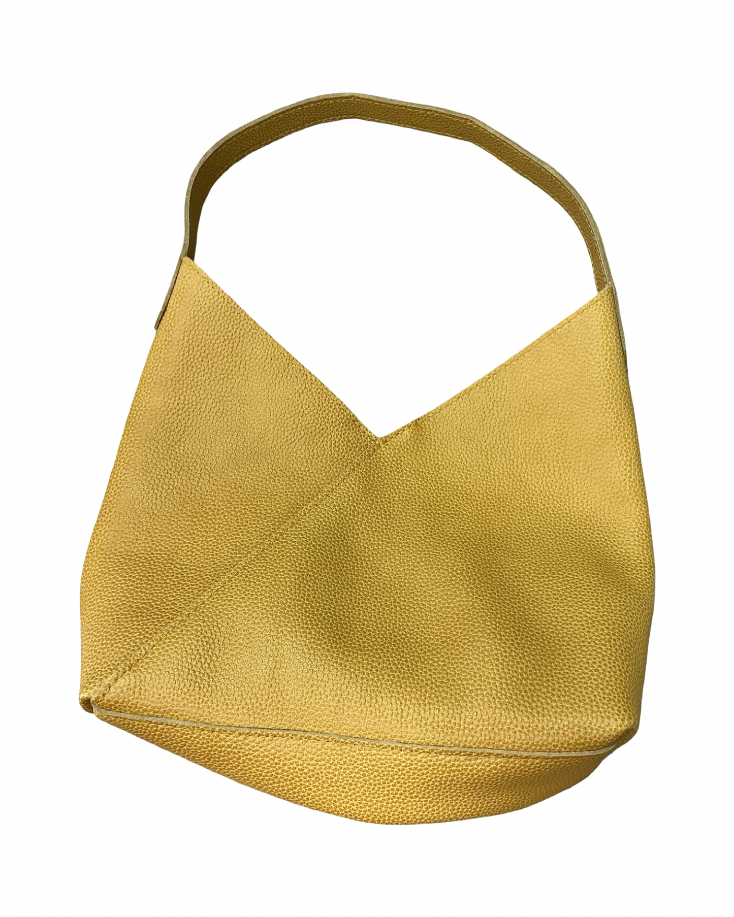Handbag By Portland Leather In Yellow, Size:Medium