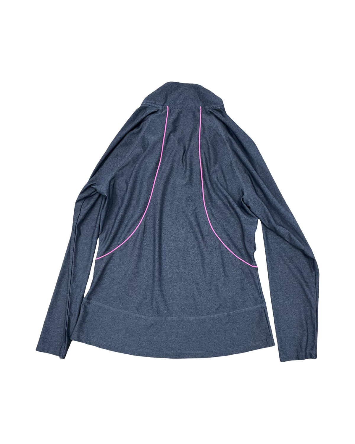 Athletic Top Ls Collar By Rbx In Grey, Size:L