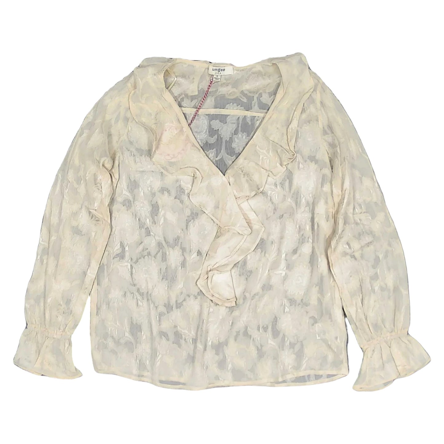 Blouse Ls By Umgee In Cream, Size: S