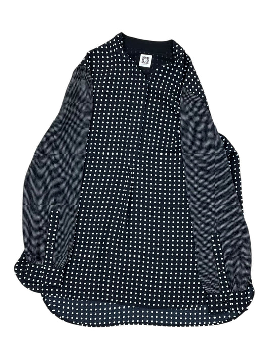 Top Ls By Anne Klein In Black & White, Size:L