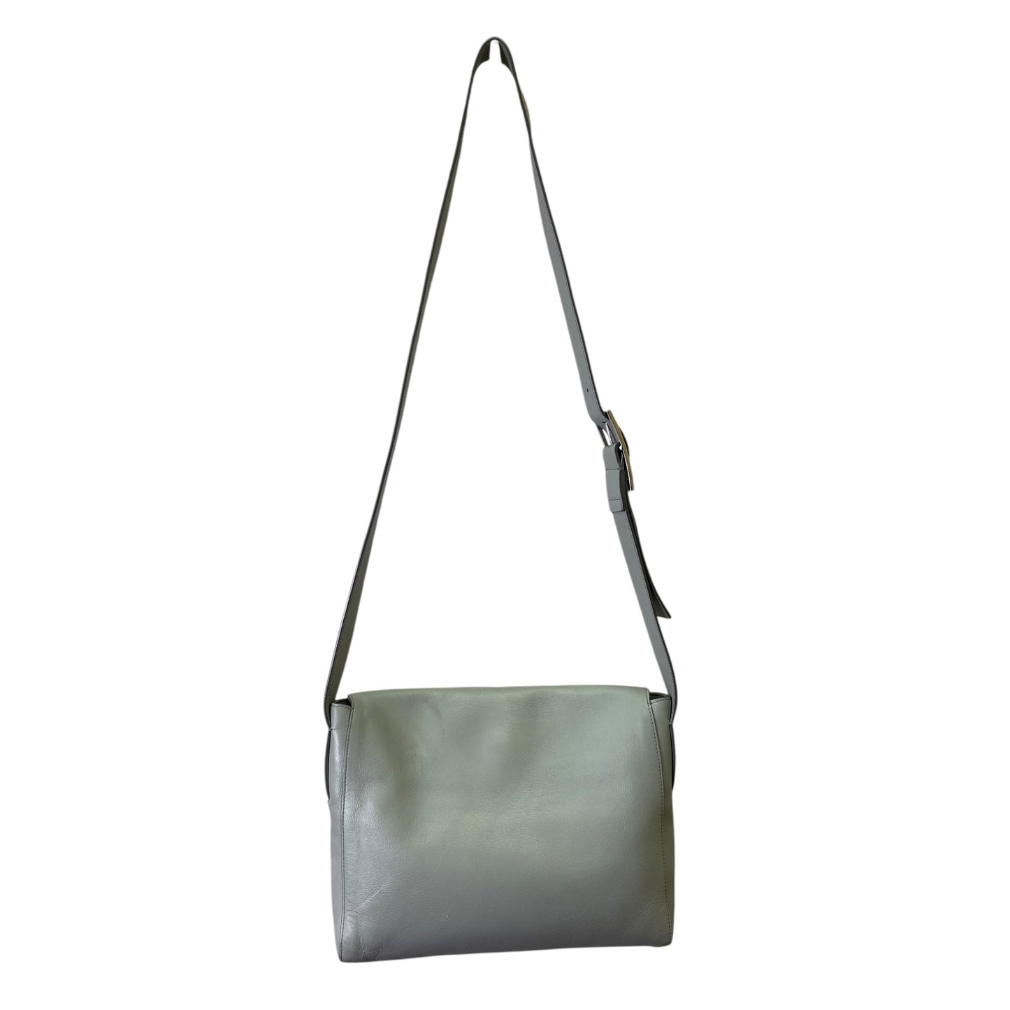 Handbag Leather By Vince In Grey, Size:Medium