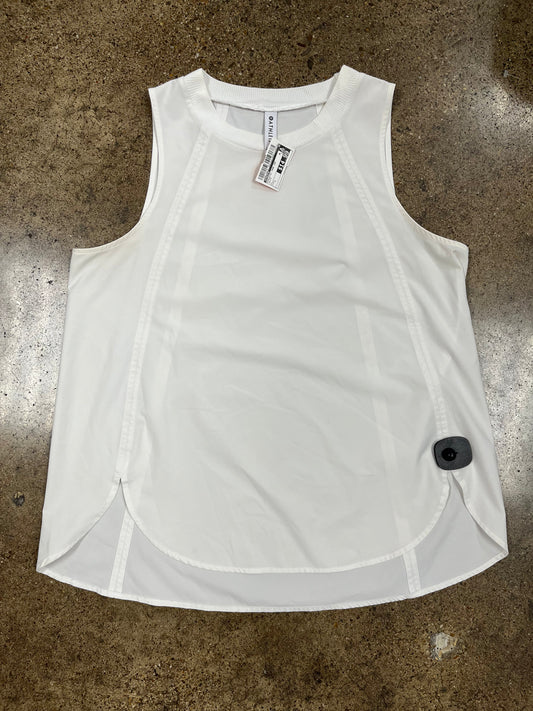 Athletic Tank Top By Athleta In White, Size:L