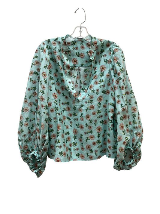 Top Ls Designer By Alice + Olivia In Floral Print, Size:Sp