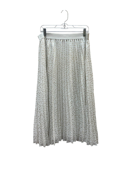 Skirt Maxi By Vince Camuto In Gold & White, Size:M