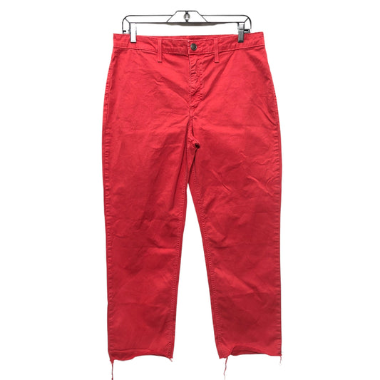 Jeans Cropped By Joes Jeans In Red, Size:12