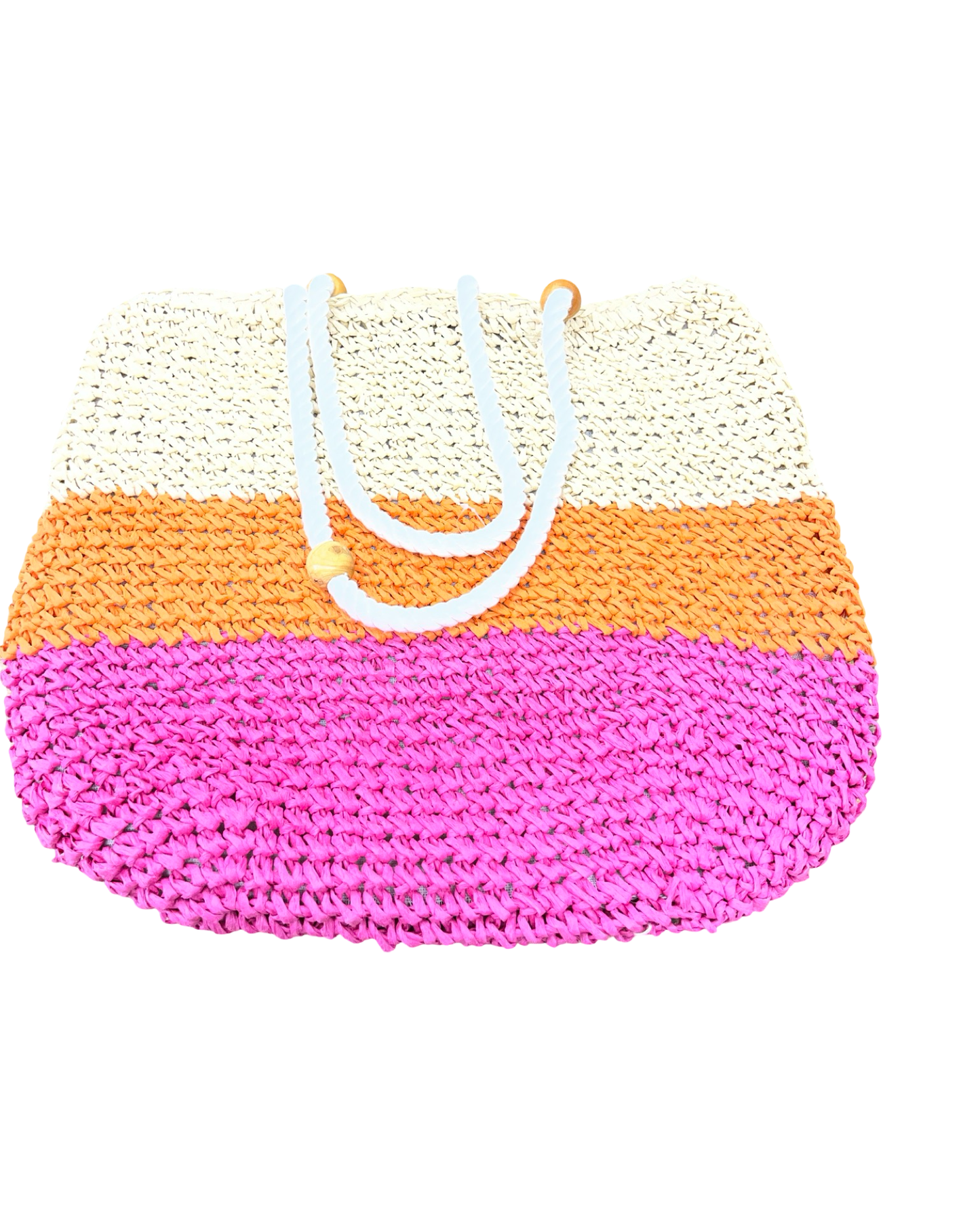 Tote By Clothes Mentor In Orange & Pink, Size:Medium
