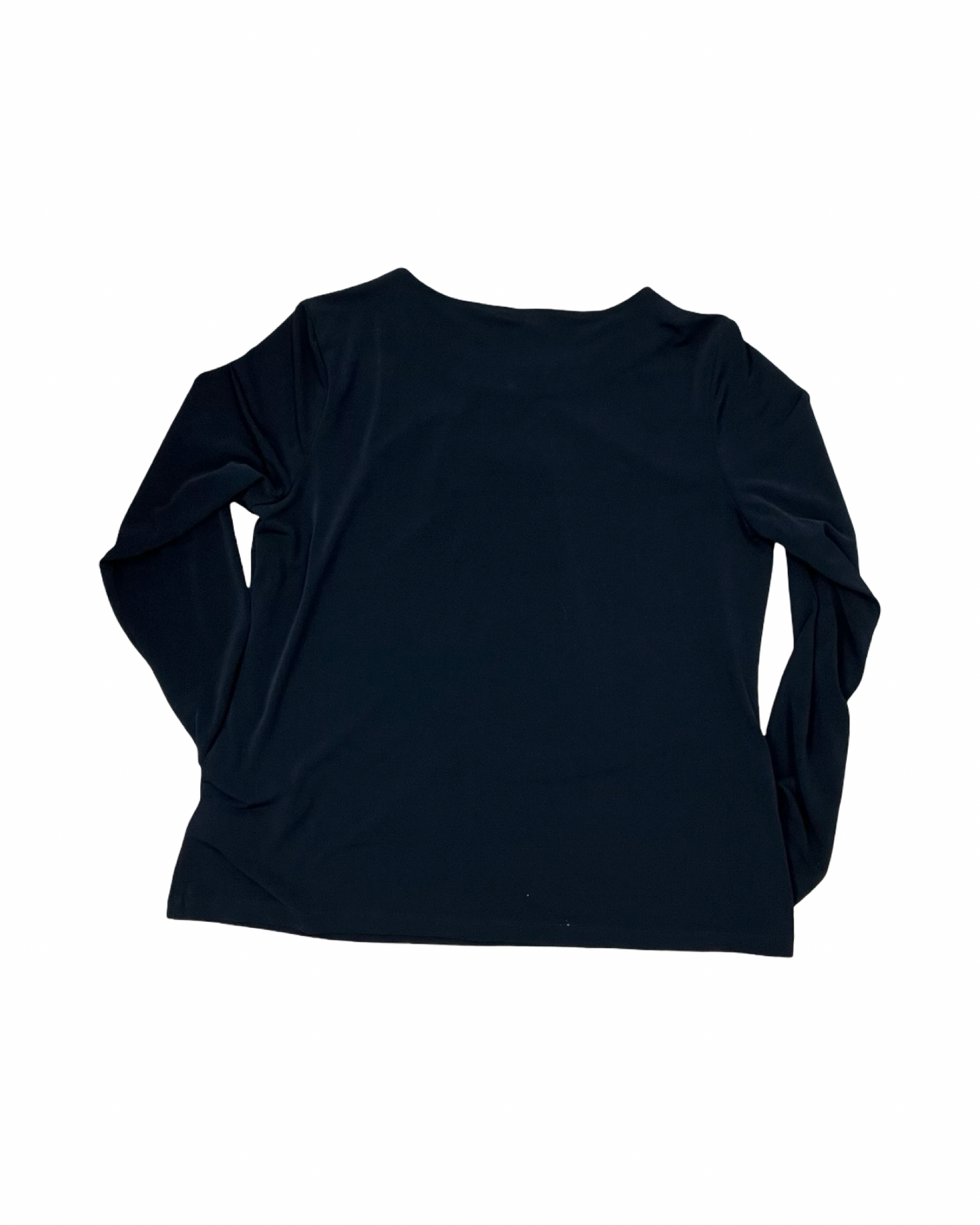 Top Ls By Liz Claiborne In Black, Size:Mp