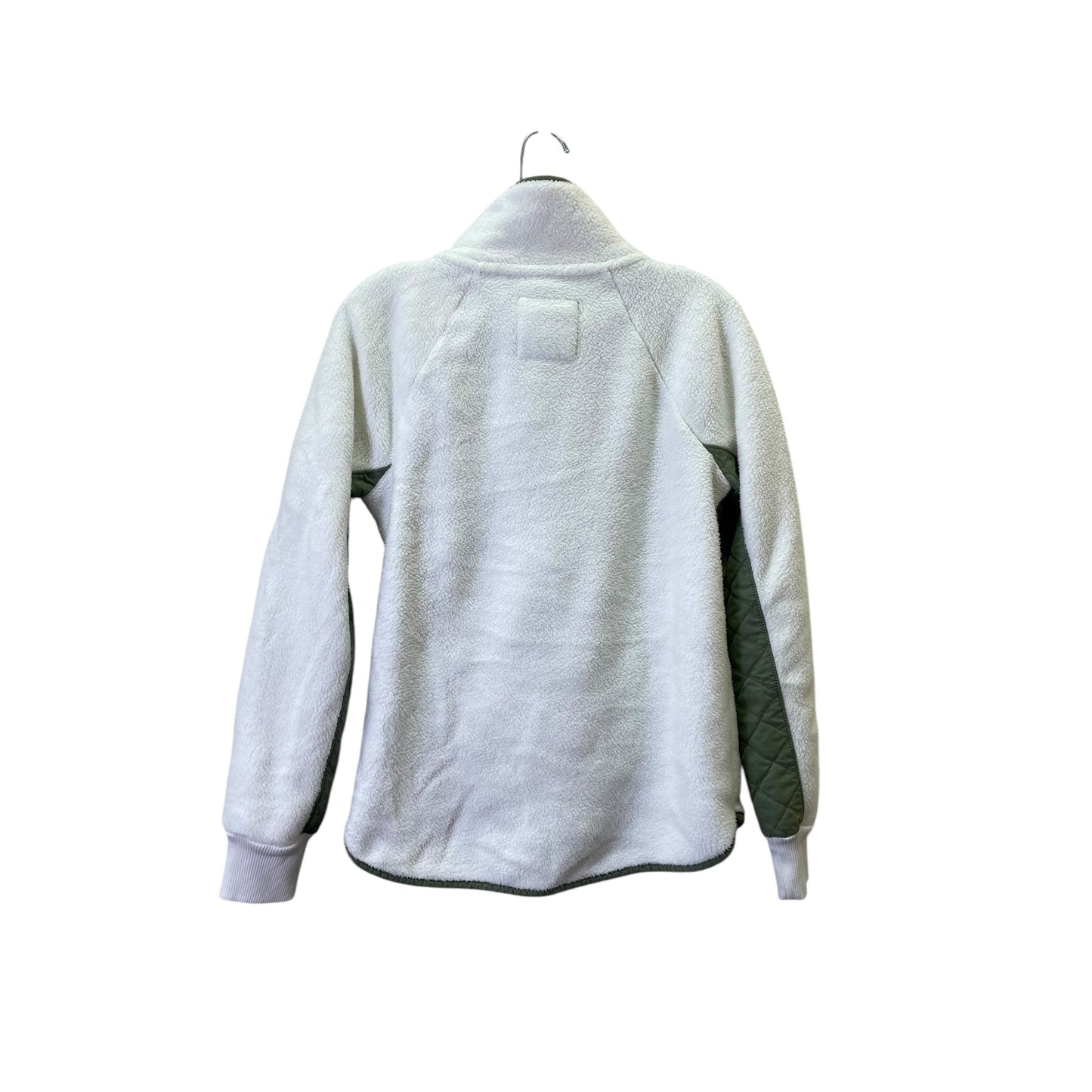 Athletic Sweatshirt Collar By Abercrombie And Fitch In Green & White, Size:Xs