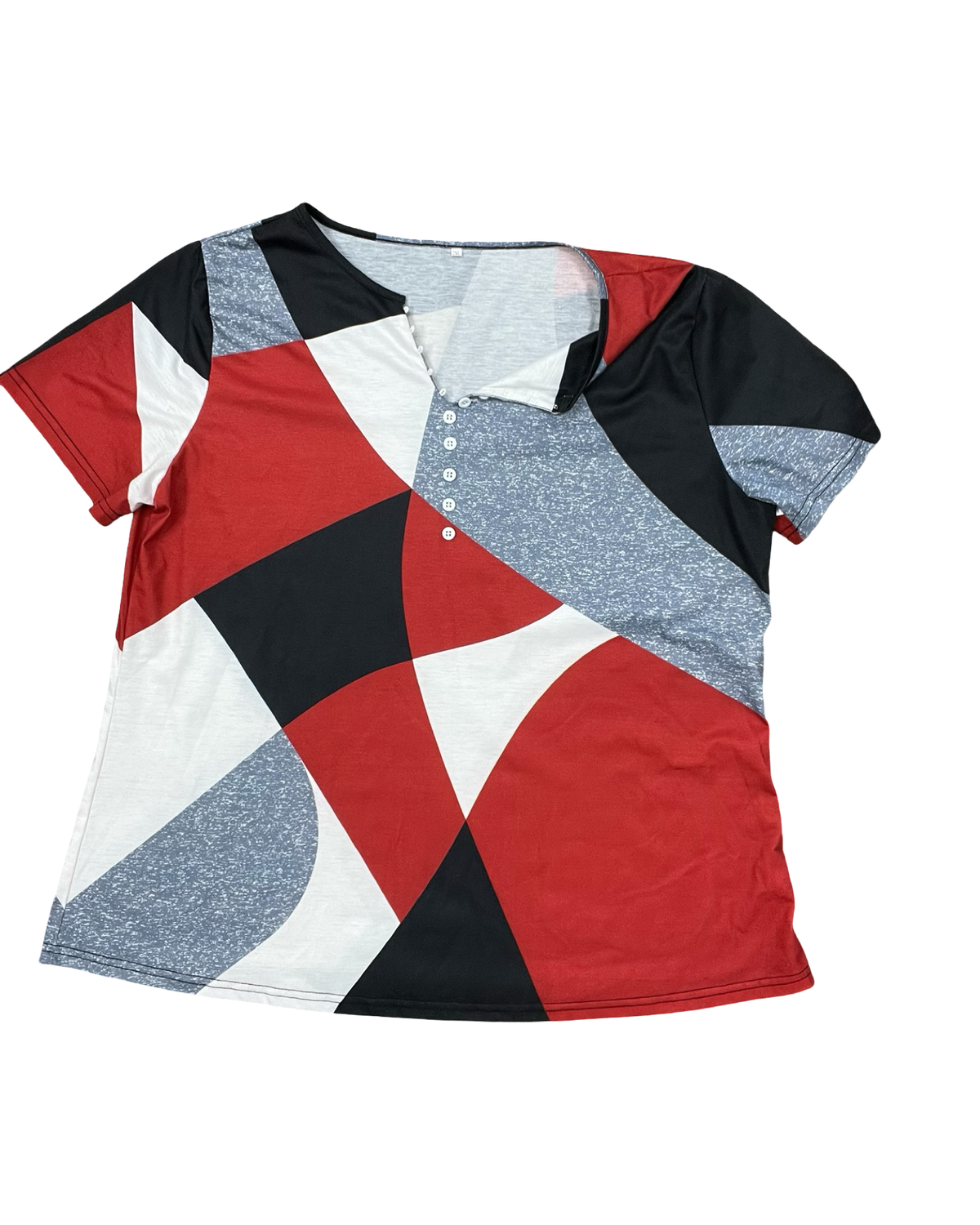 Top Ss By Clothes Mentor In Black & Red, Size:2X