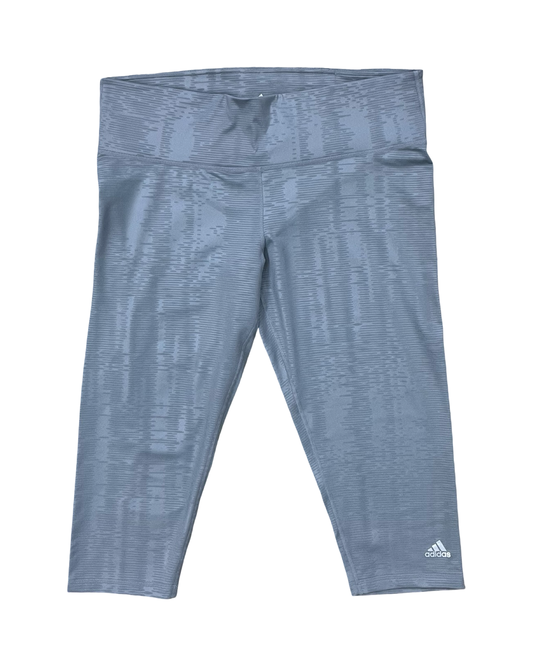 Athletic Leggings Capris By Adidas In Grey, Size:Xl