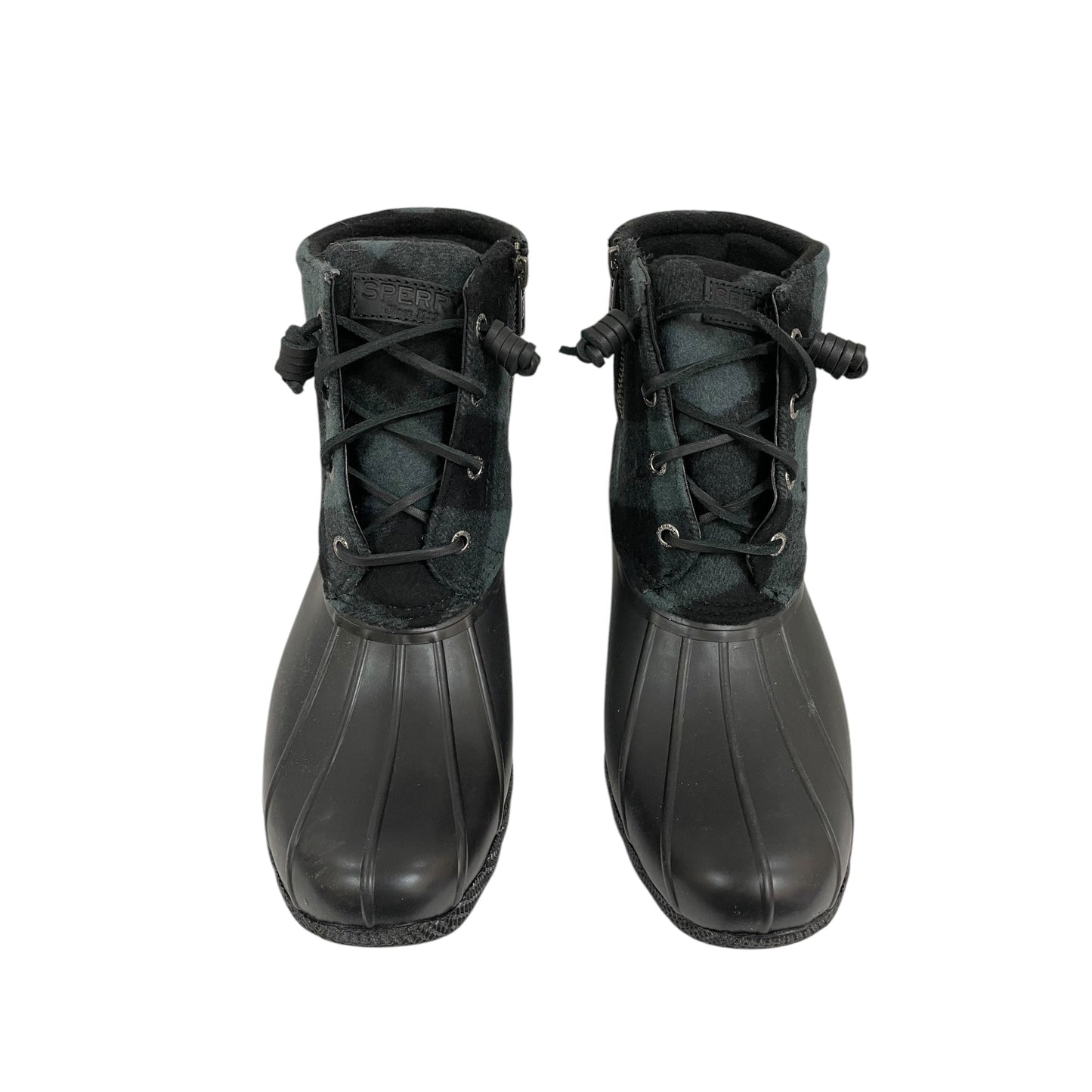 Boots Rain By Sperry In Black & Grey, Size:8