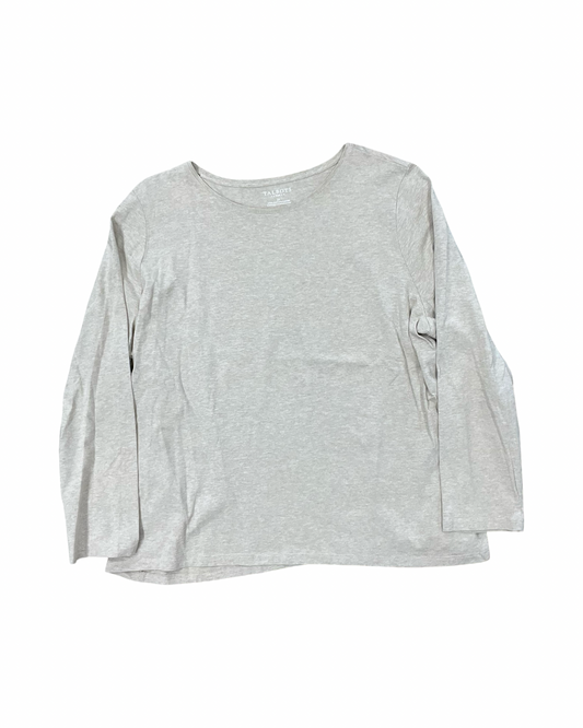 Top Ls Basic By Talbots In Tan, Size:2X