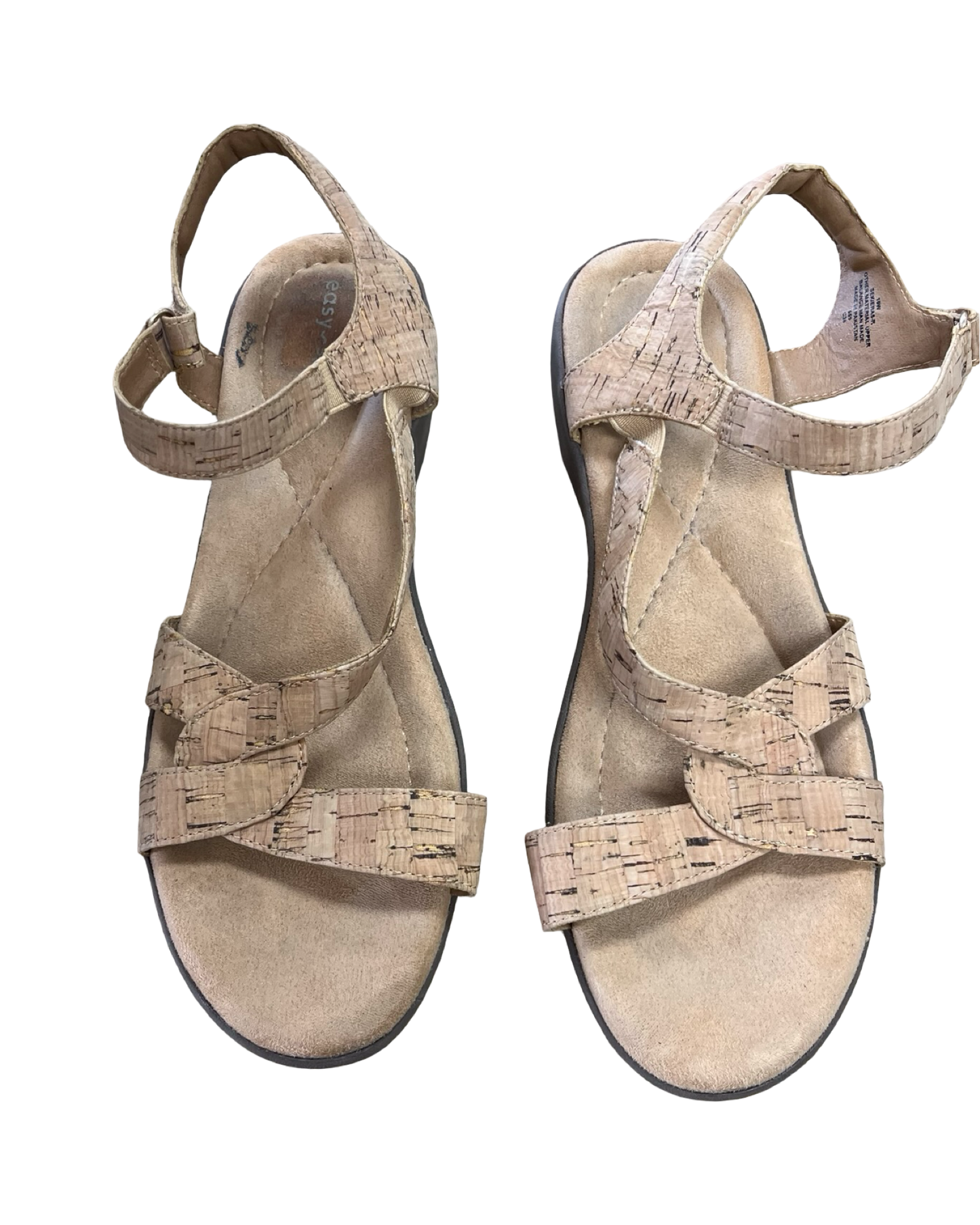 Sandals Flats By Easy Spirit In Tan, Size:10