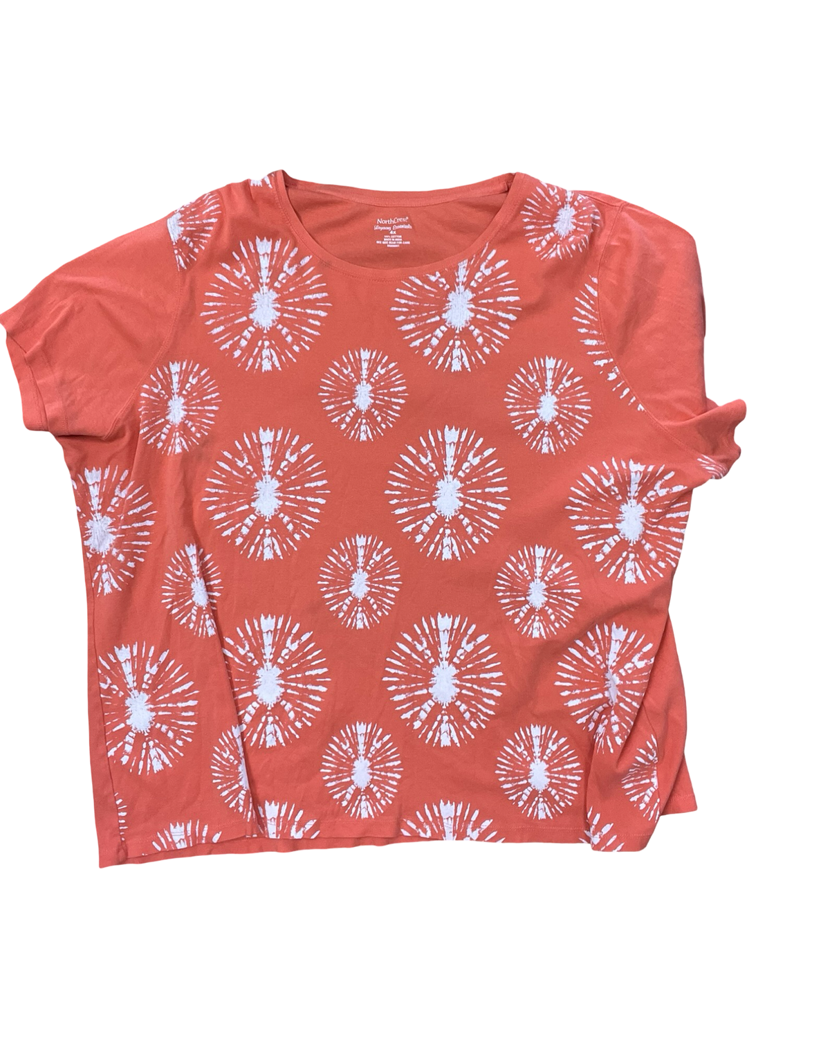 Top Ss By Northcrest In Orange, Size:4X