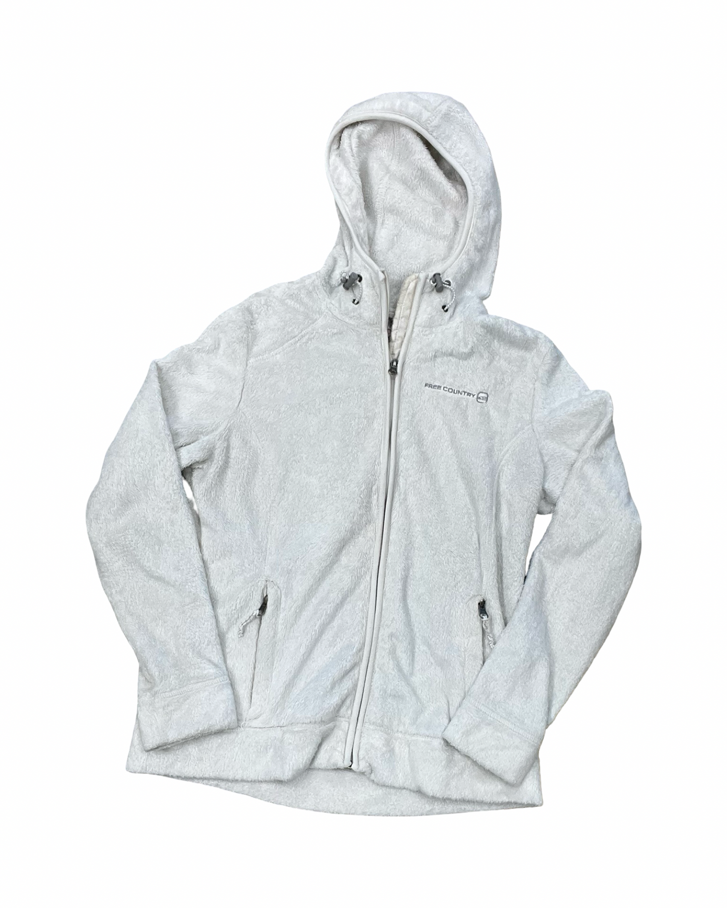 Jacket Fleece By Free Country In White, Size:S