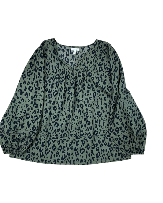 Top Ls By Maurices In Black & Green, Size:L