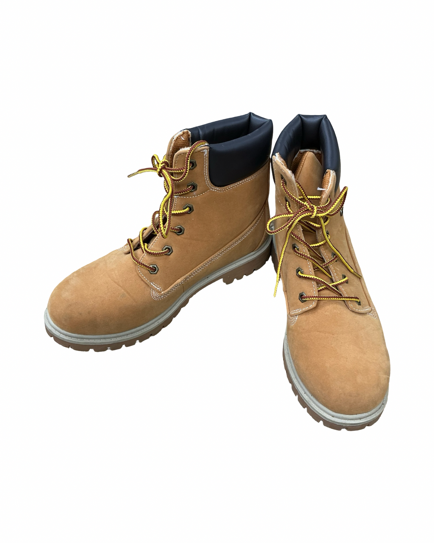 Boots Hiking By Clothes Mentor In Yellow, Size:11