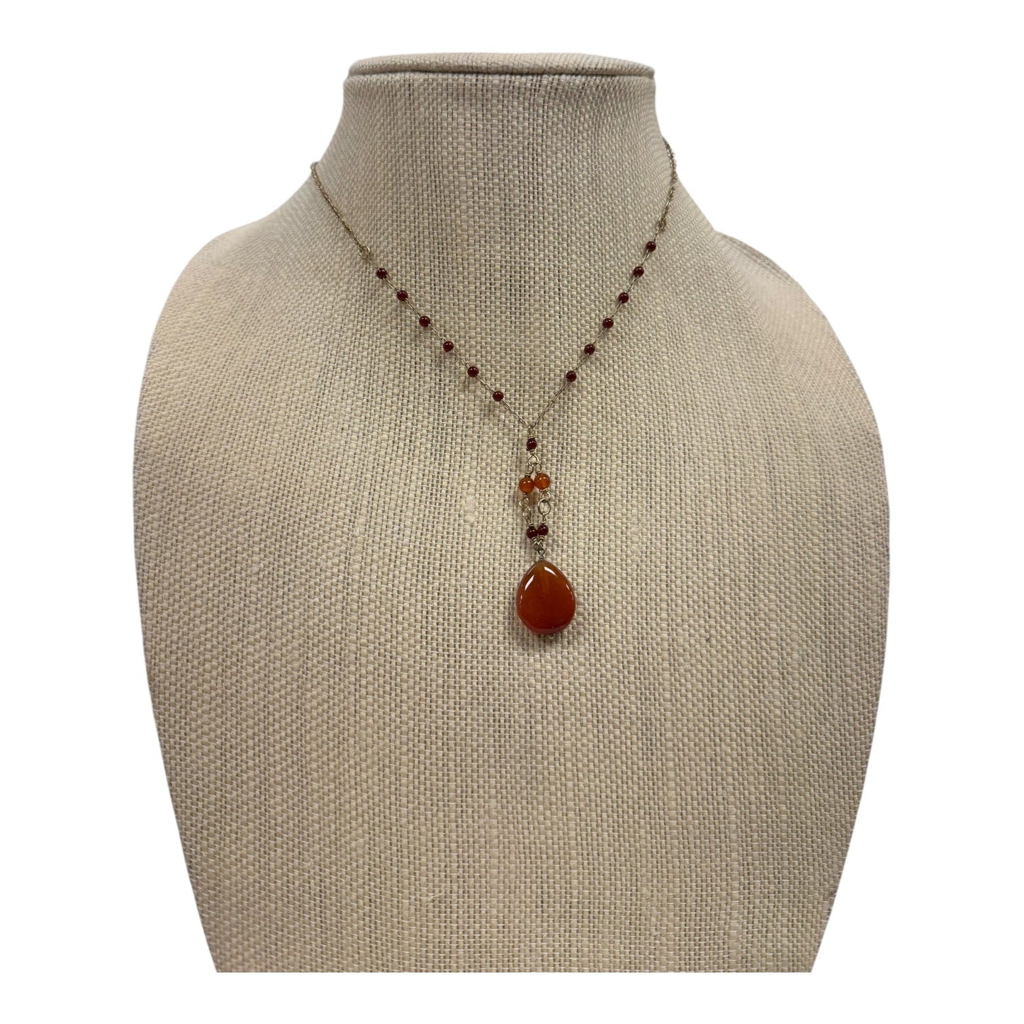 Necklace Pendant By Lc Lauren Conrad In Gold & Orange