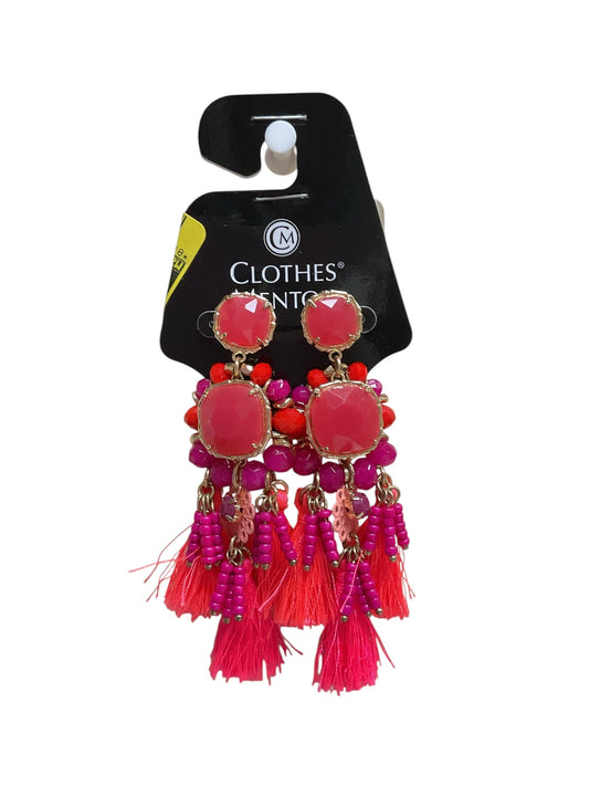 Earrings Designer By Lilly Pulitzer In Pink & Red