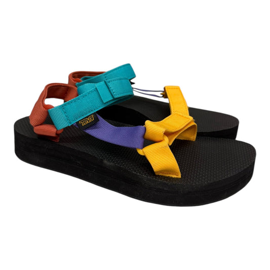 Sandals Flats By Teva In Multi, Size:9