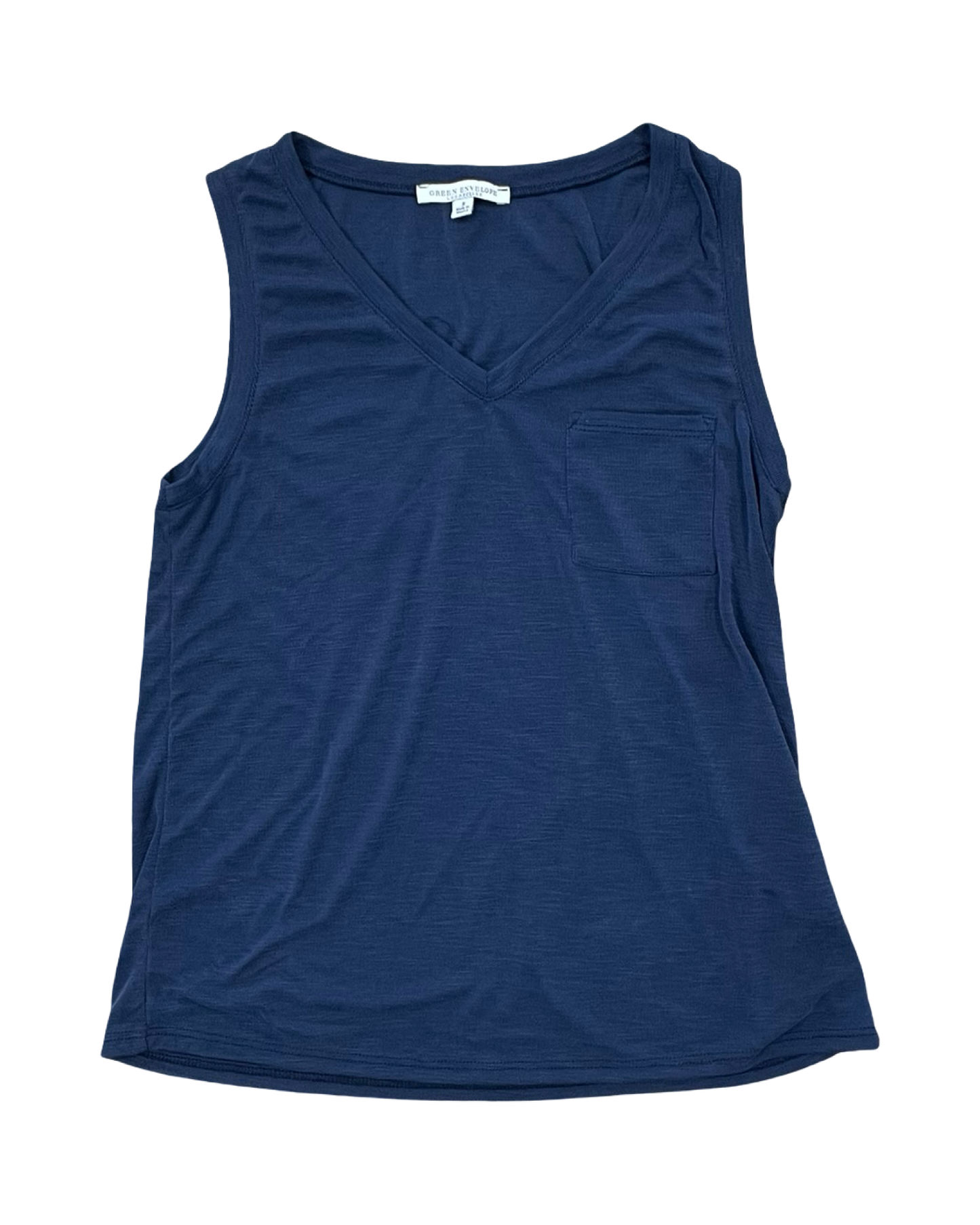 Tank Top By Green Envelope In Blue, Size:S
