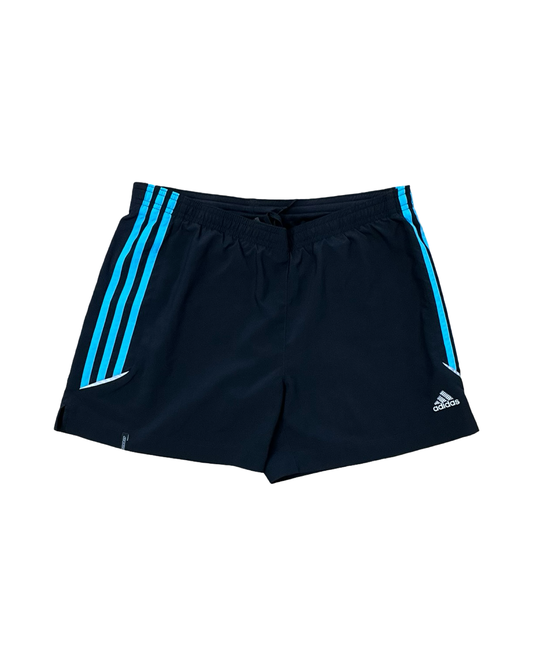 Athletic Shorts By Adidas In Black & Blue, Size:S