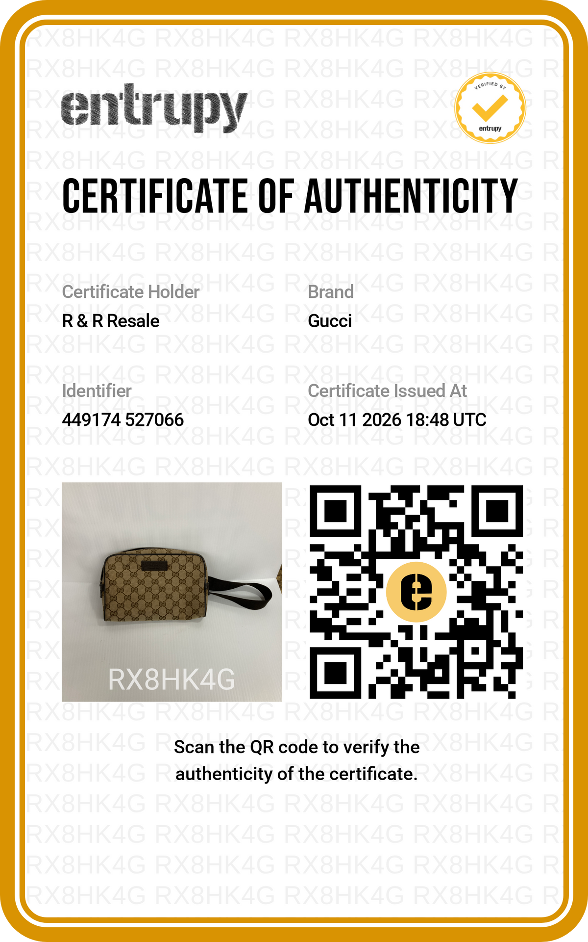 Belt Bag Luxury Designer By Gucci, Size: Medium