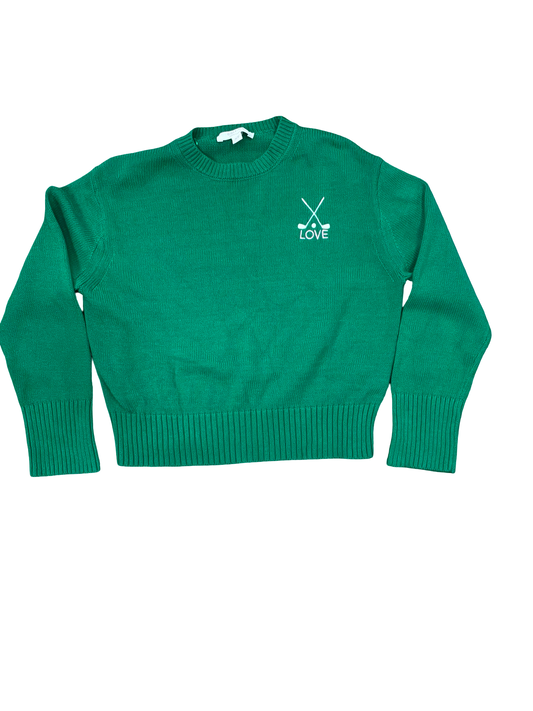 Sweater By Clothes Mentor In Green, Size:Xs