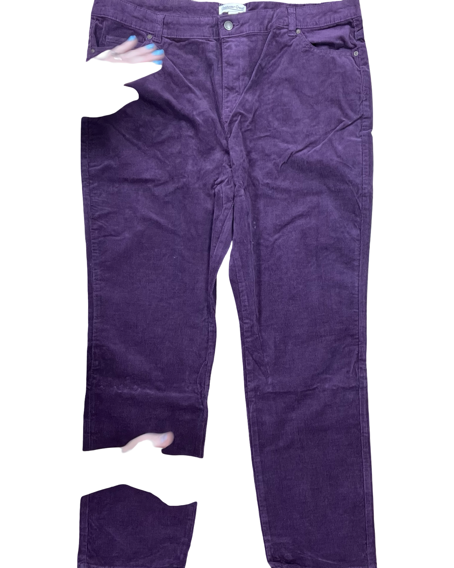 Pants Corduroy By Coldwater Creek In Purple, Size:18