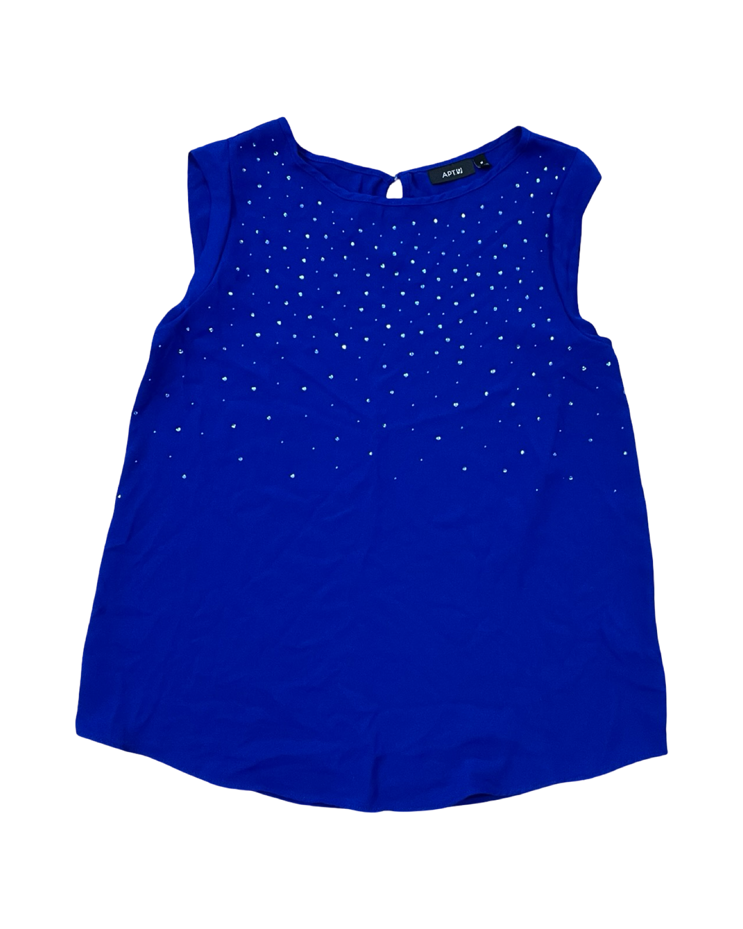 Top Sleeveless By Apt 9 In Blue, Size:M