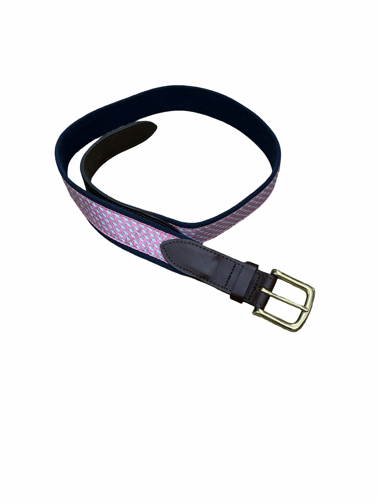 Belt By Clothes Mentor In Brown & Pink