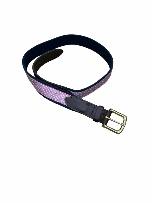 Belt By Clothes Mentor In Brown & Pink
