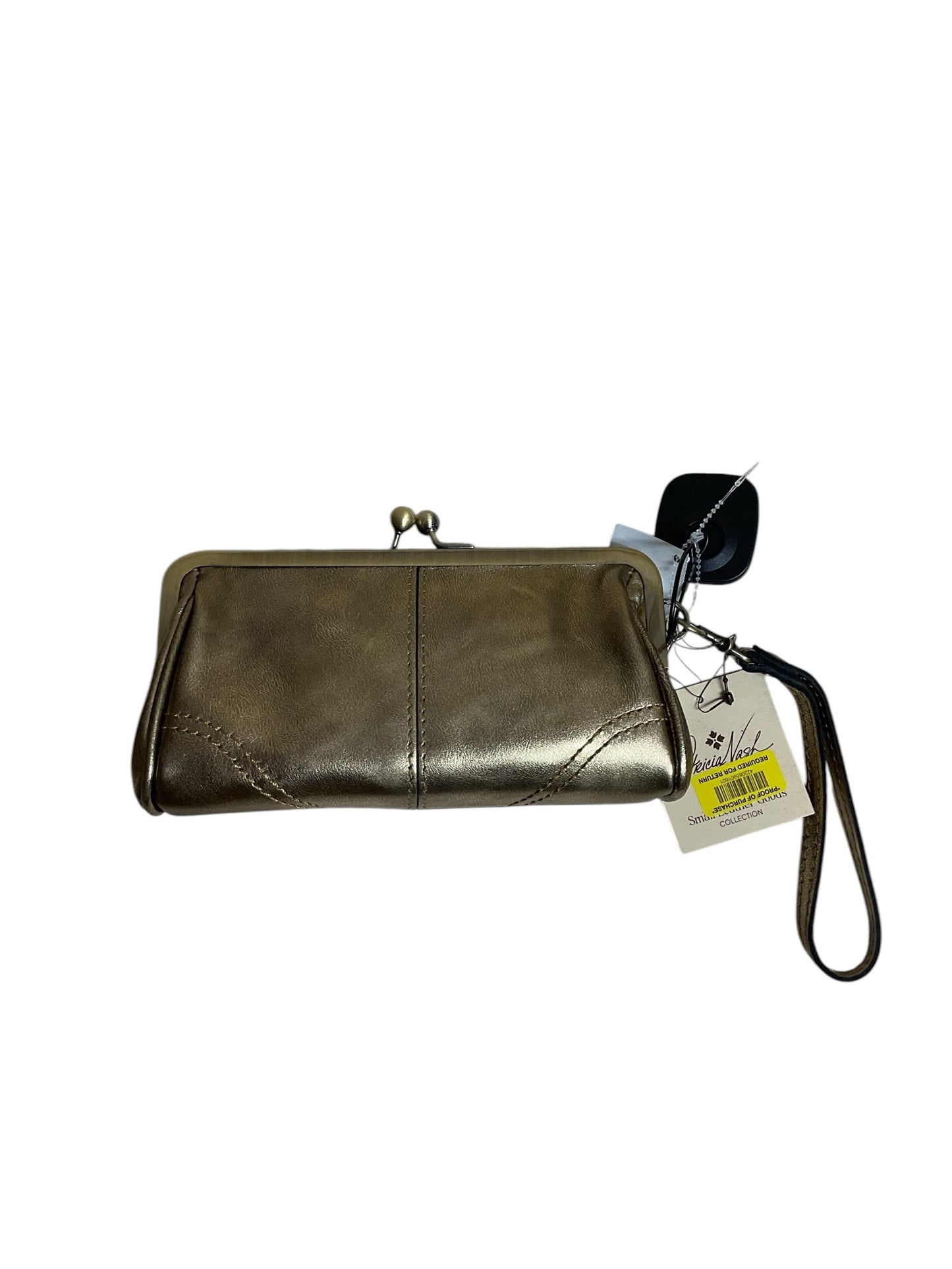 Wristlet Designer By Patricia Nash In Gold, Size:Small