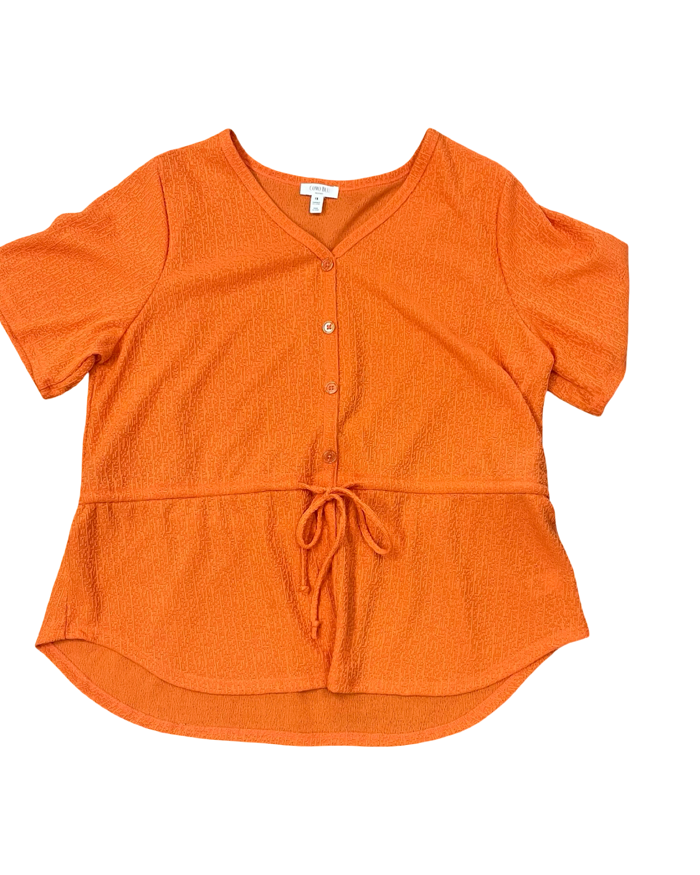 Top Ss By Como Blu In Orange, Size:1X