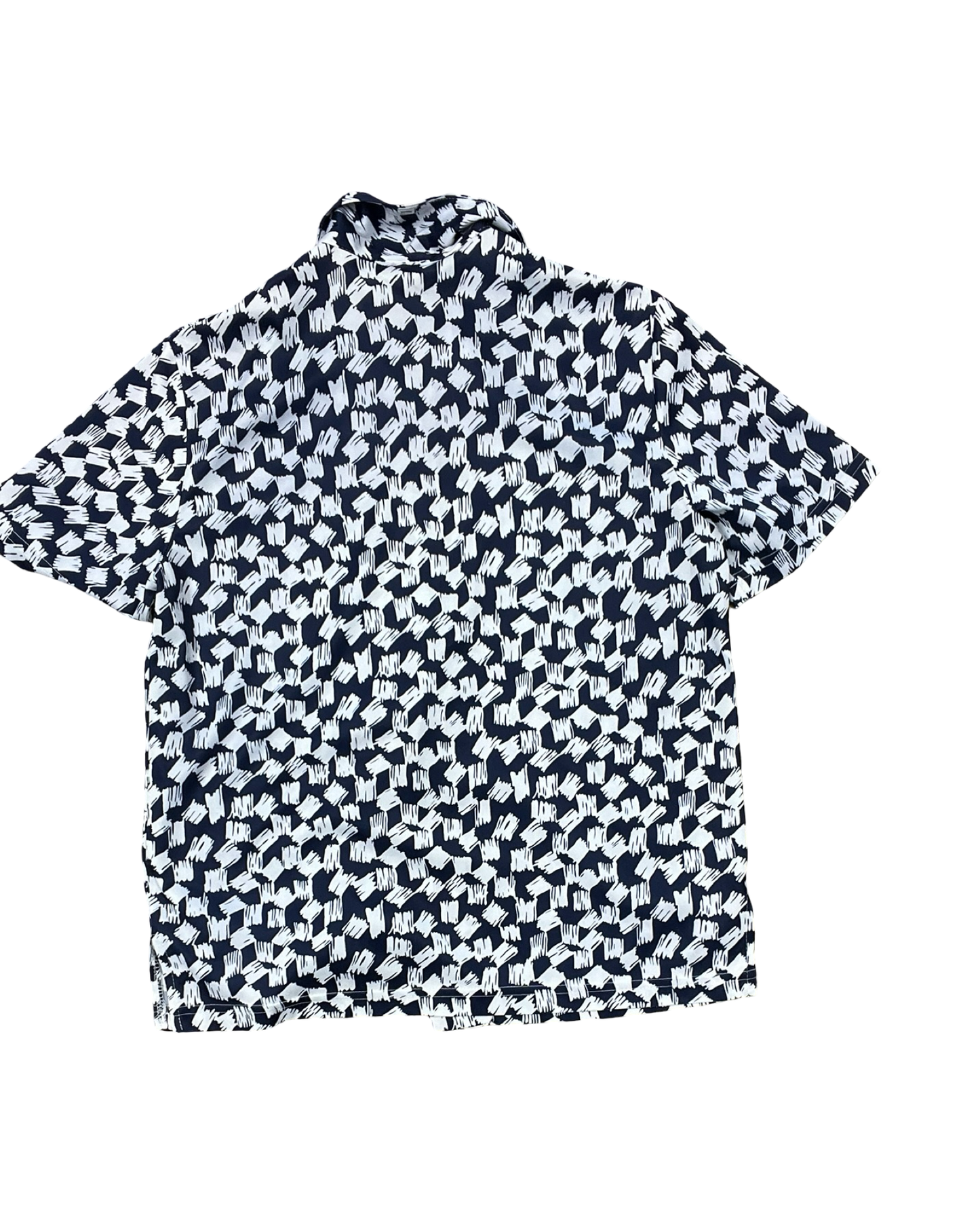 Blouse Ss By Clothes Mentor In Blue & White, Size:S
