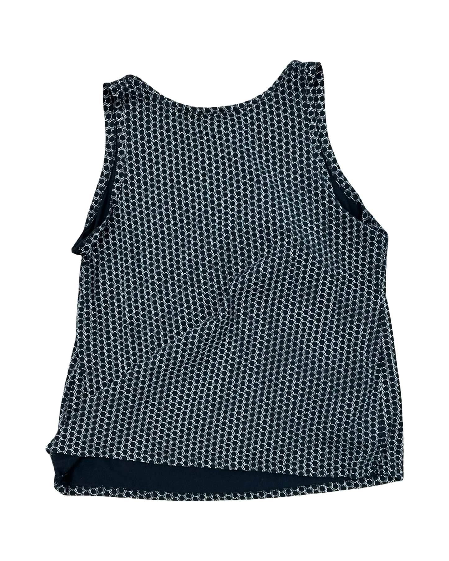 Top Sleeveless By Merona In Black & Tan, Size:2X