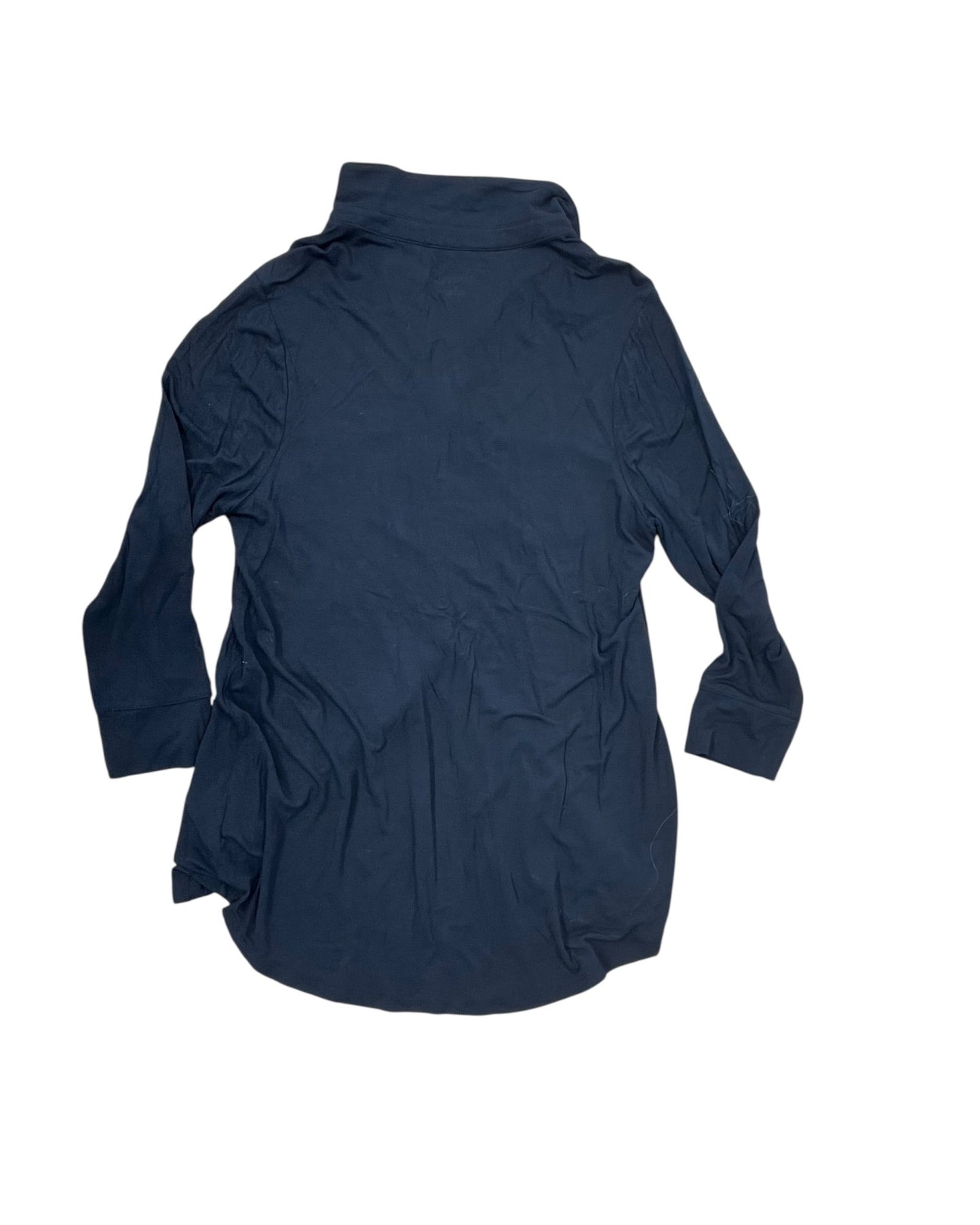 Top 3/4 Sleeve By Merona In Black, Size:L