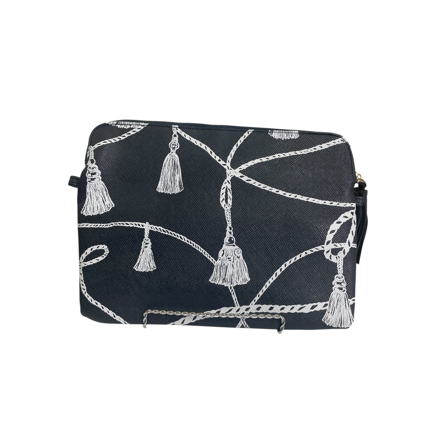 Clutch By Chicos In Black & White, Size:Large