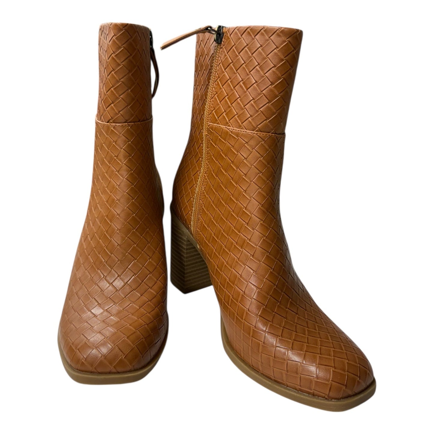 Boots Mid-Calf Heels By Universal Thread In Brown, Size:7.5