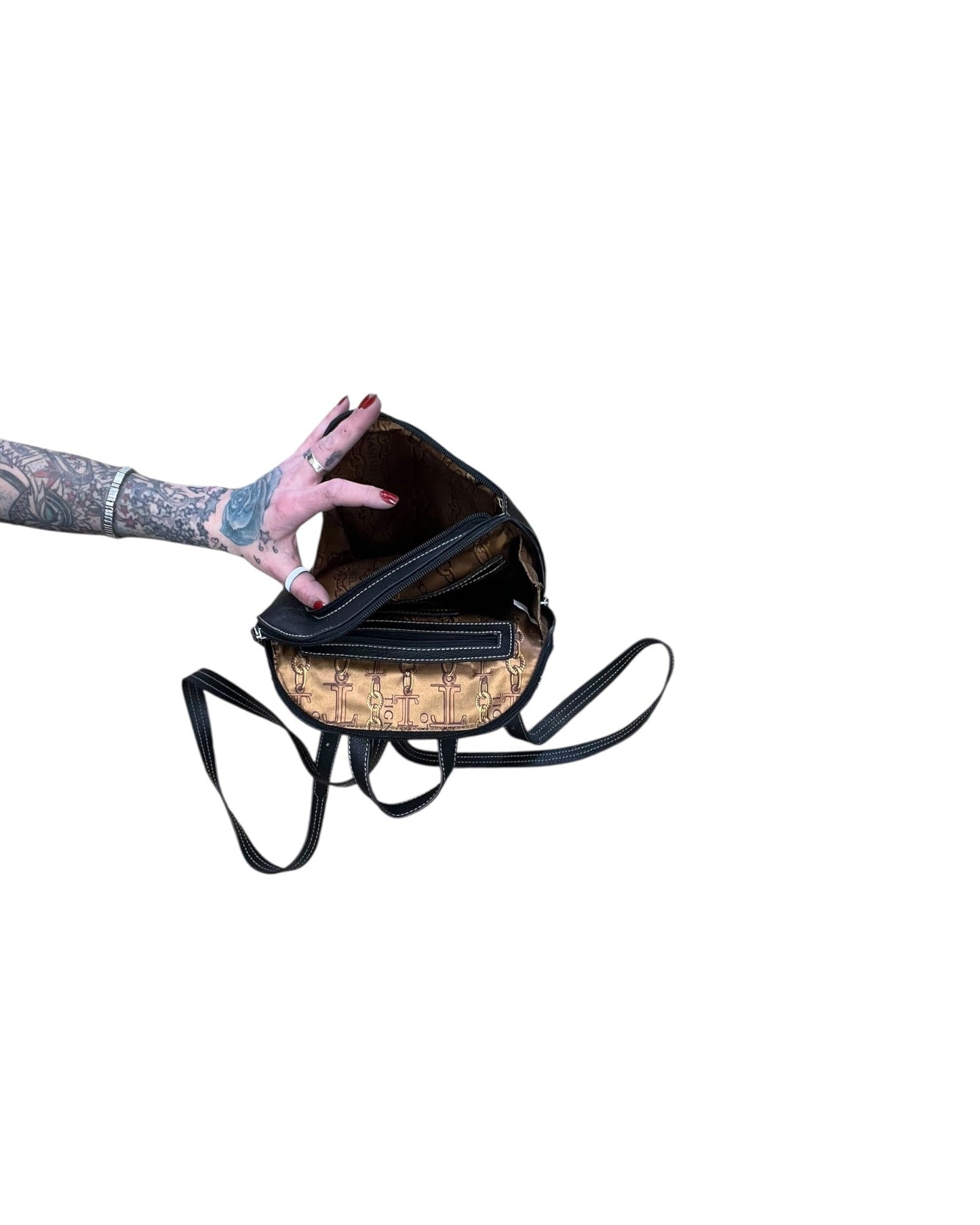 Backpack By Tignanello  Purses In Black, Size:Medium