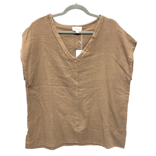 Top Sleeveless By Andree By Unit In Brown, Size:Xl