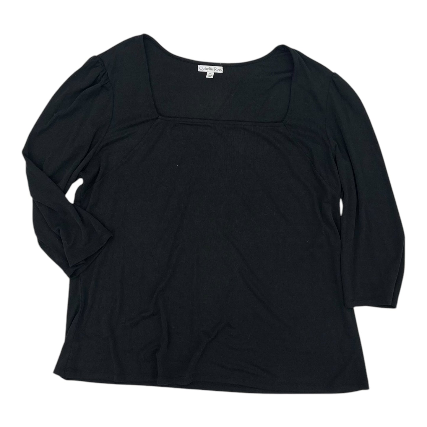 Top Ls By Ophelia Roe In Black, Size:1X