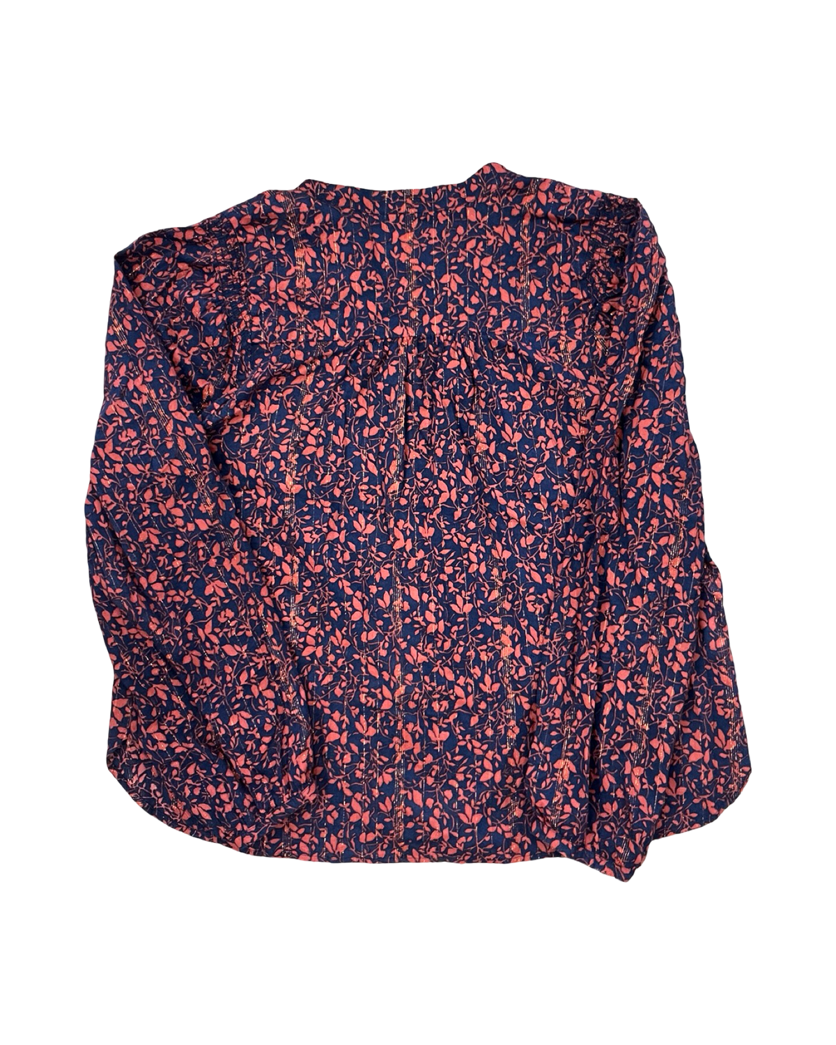 Top Ls By Loft In Blue & Orange, Size:Xl